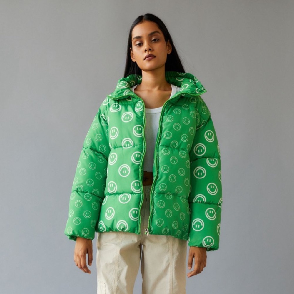 Native Youth Smile Print Jacket